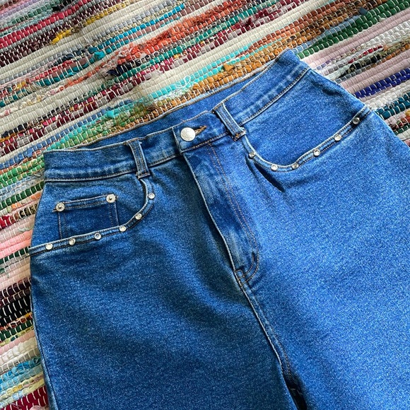 VTG- Denim & Co Bling Capri Jeans- #1901 - Picture 15 of 15